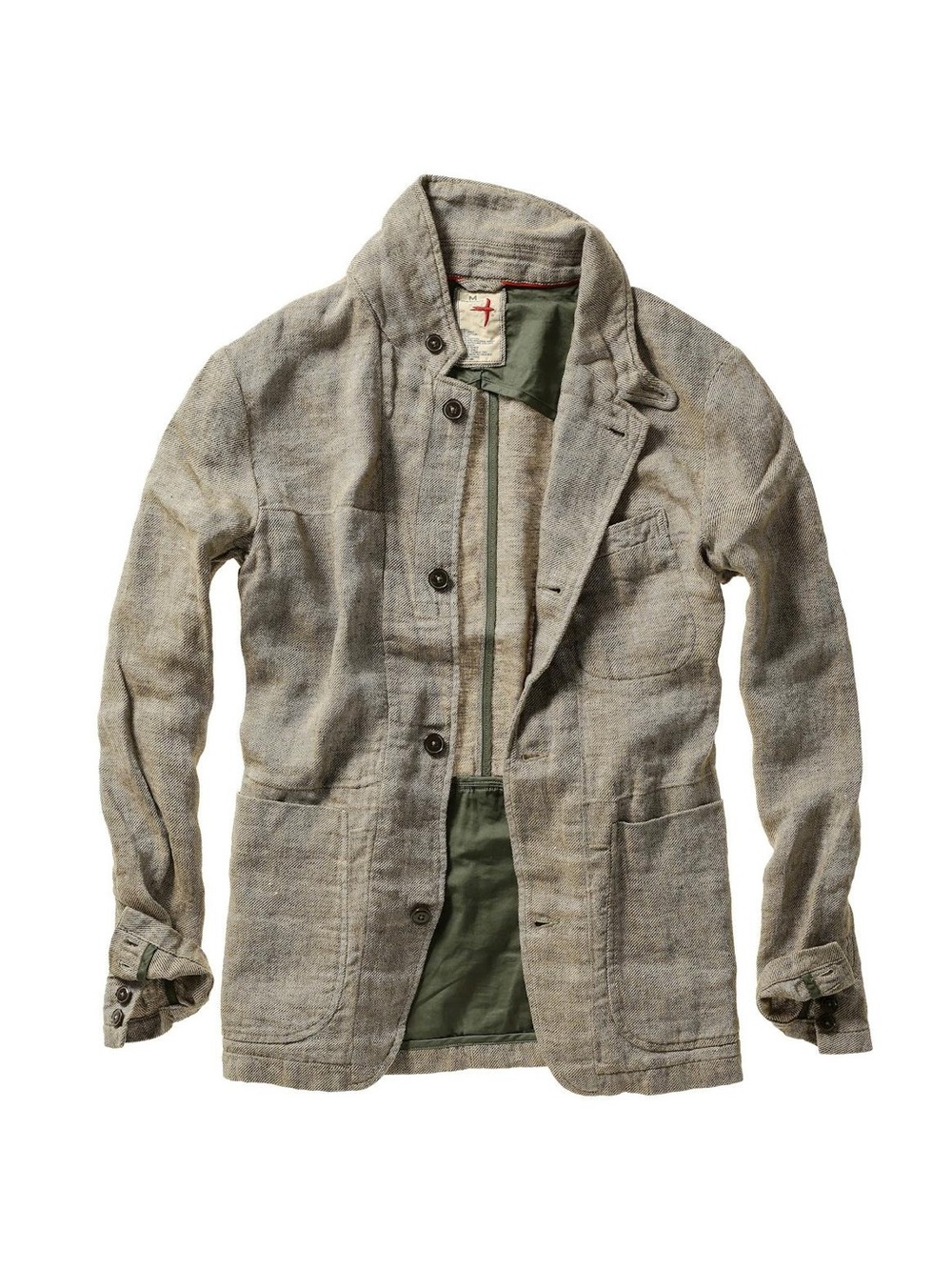 Men's Small Tropical Trap Linen Blazer